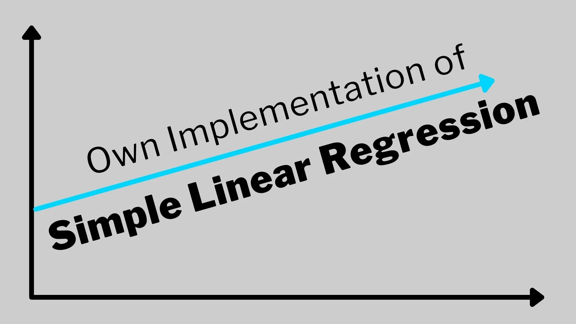 own implementation of simple linear regression