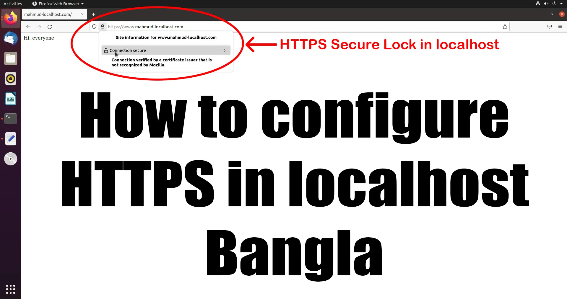How to configure https in localhost bangla